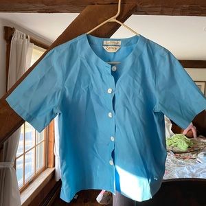 Vintage Blue Button Up Shirt